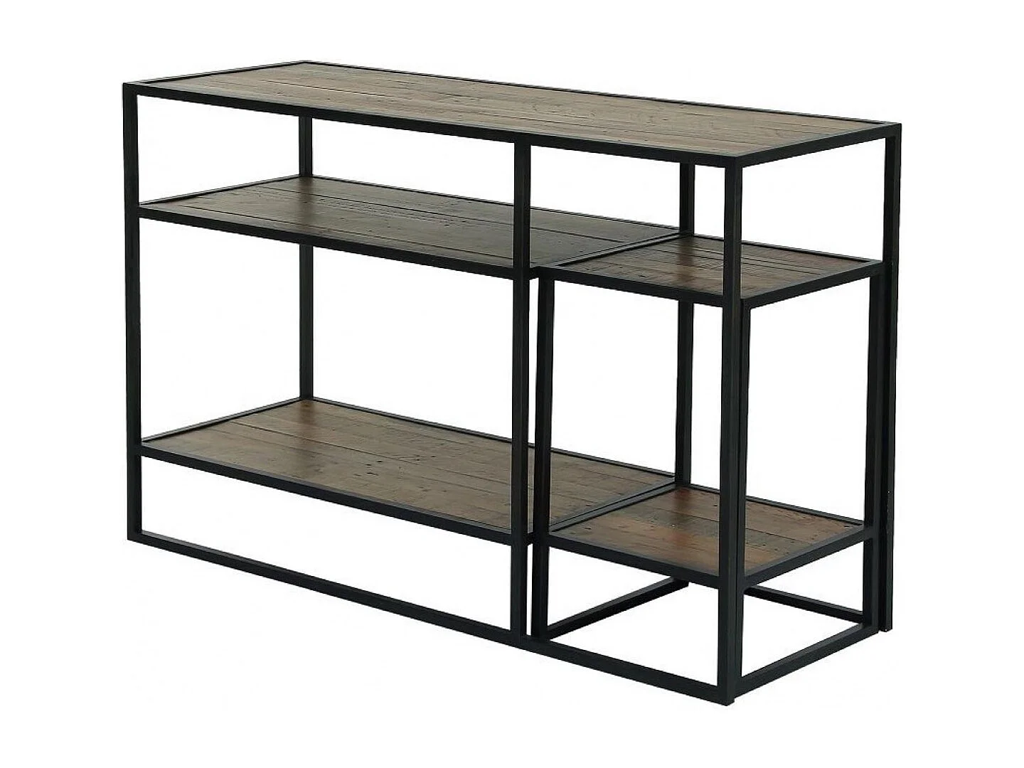 Console avec bout de canapé gigogne MDF Marron - Manufacture Interior's