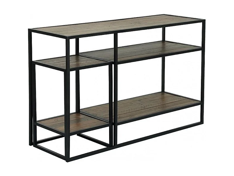 Console avec bout de canapé gigogne MDF Marron - Manufacture Interior's