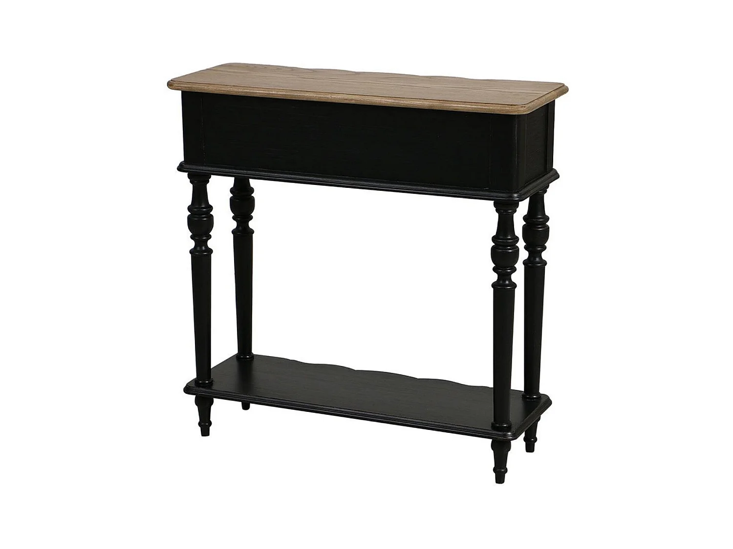 Console 1 tiroir Bois Noir - Manoir Interior's