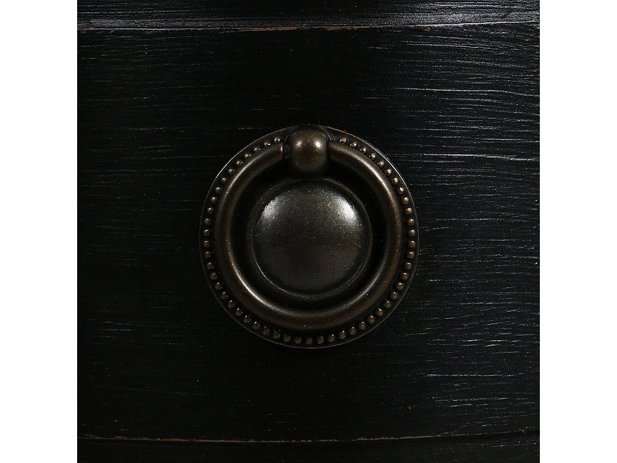 Console 1 tiroir Bois Noir - Manoir Interior's