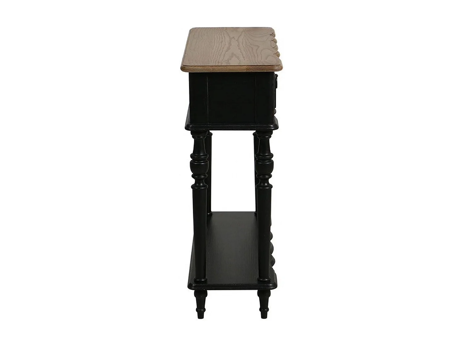 Console 1 tiroir Bois Noir - Manoir Interior's