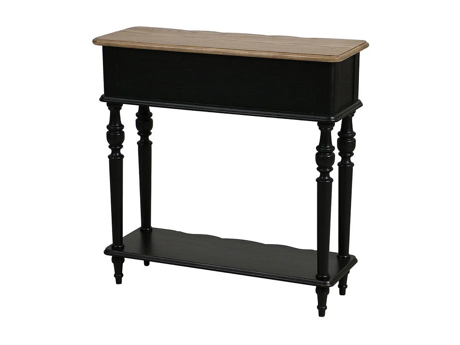 Console 1 tiroir Bois Noir - Manoir Interior's