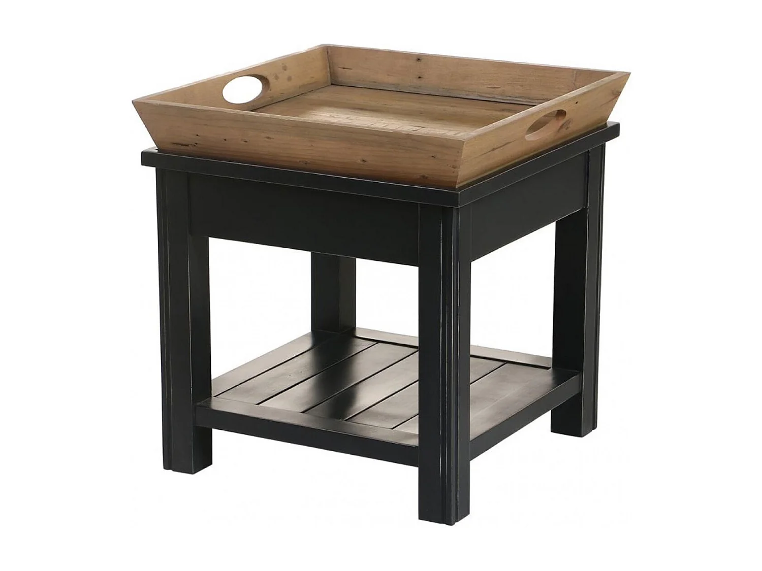 Bout de canapé 1 tiroir Bois Bleu - Rivages Interior's