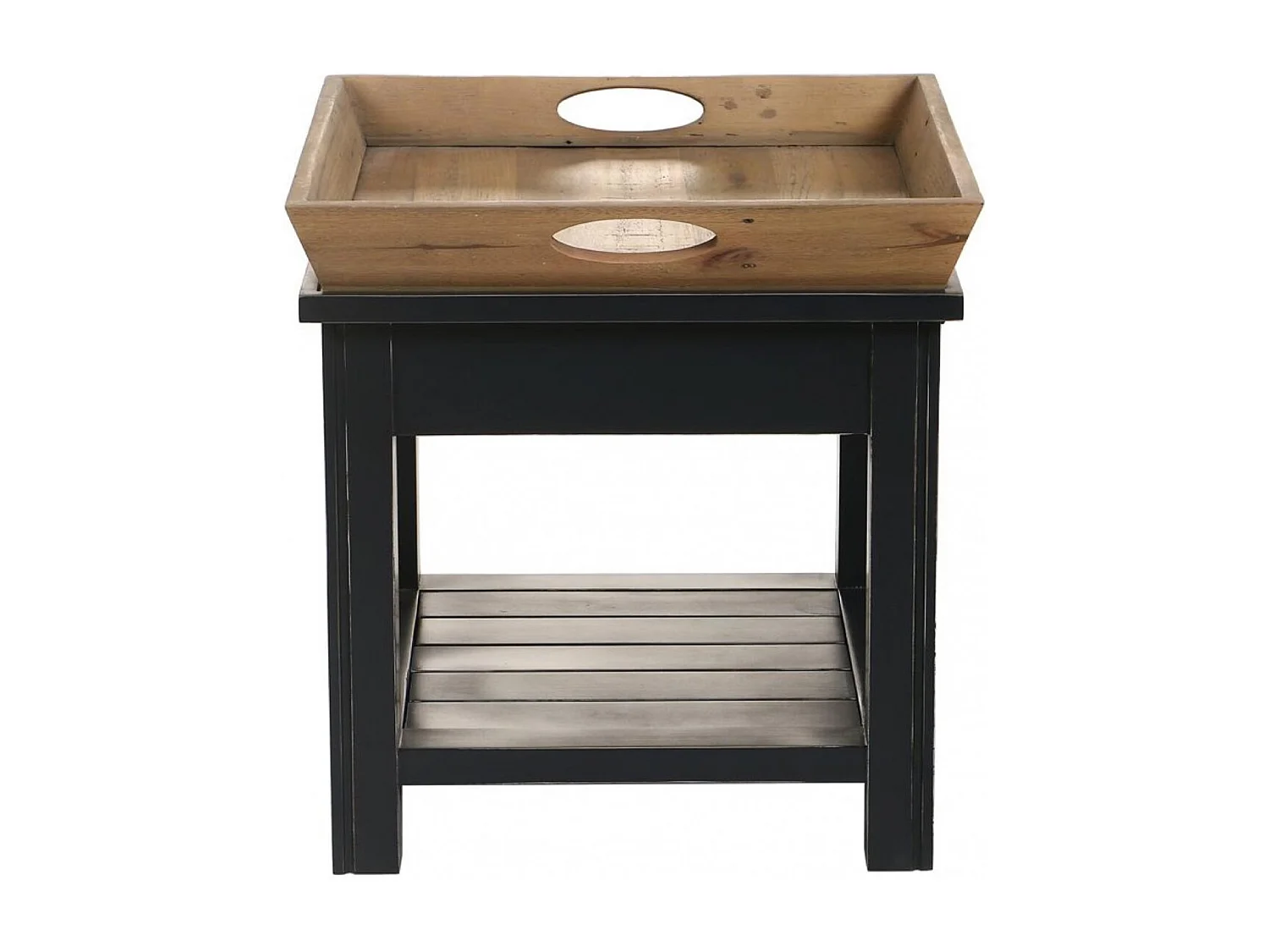 Bout de canapé 1 tiroir Bois Bleu - Rivages Interior's