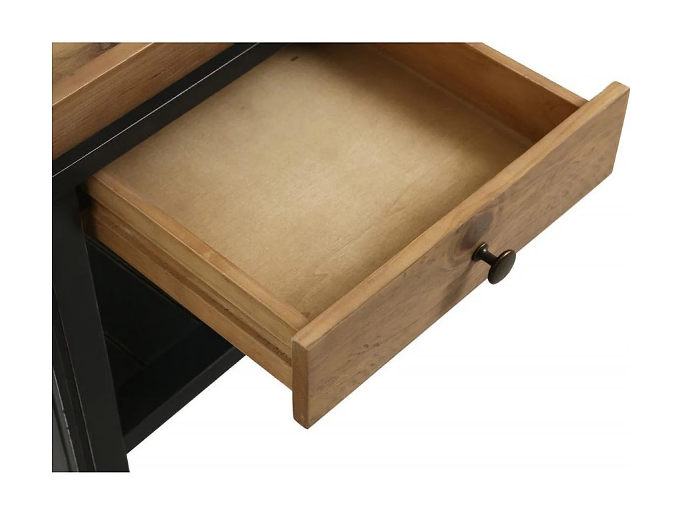 Bout de canapé 1 tiroir Bois Bleu - Rivages Interior's