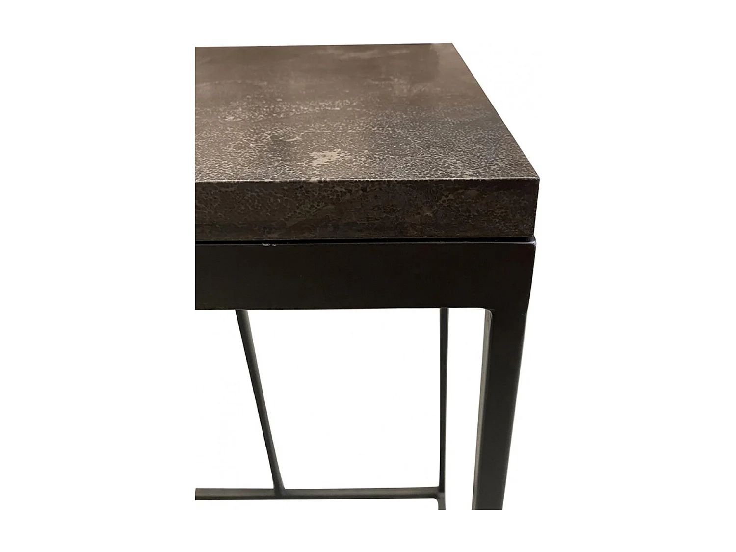 Console plateau pierre Pierre Naturelle Noir - Minéral Interior's