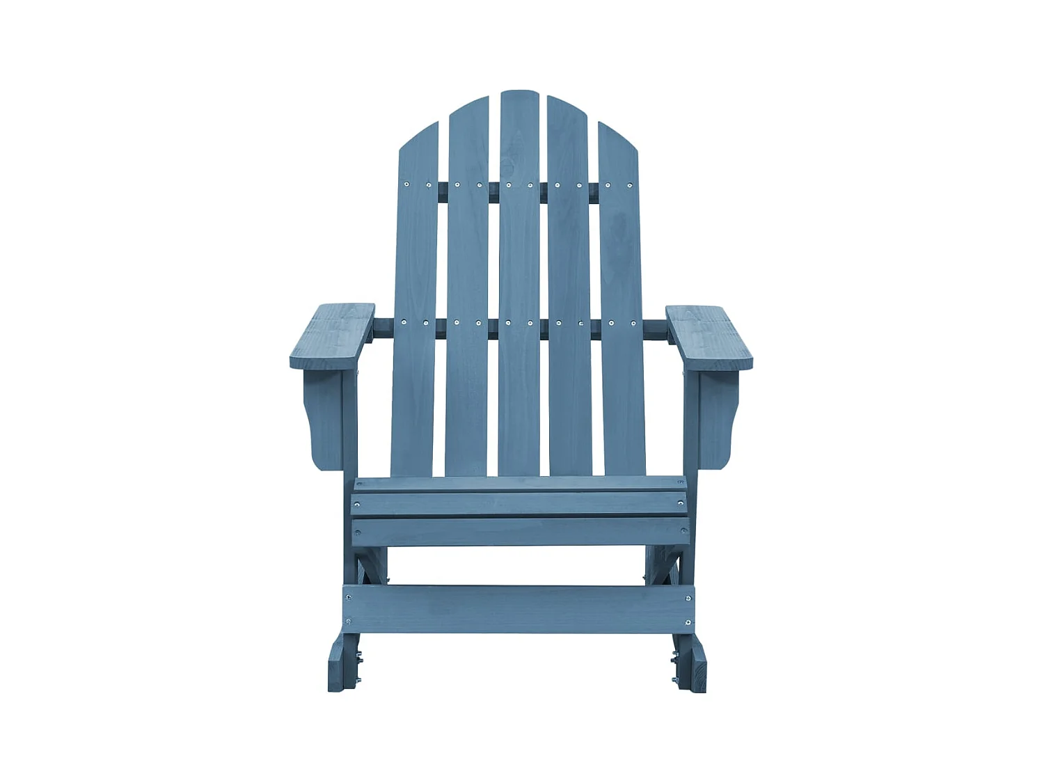 Chaise à bascule de jardin Adirondack Bois de sapin massif Bleu