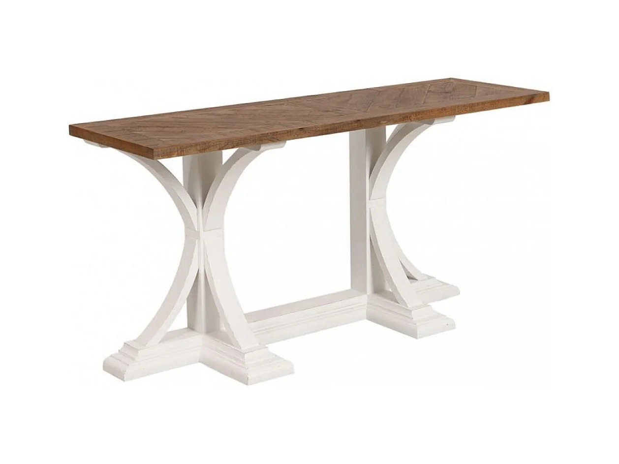 Console Bois Blanc - Vénitiennes Interior's