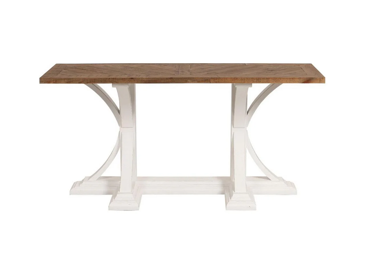 Console Bois Blanc - Vénitiennes Interior's