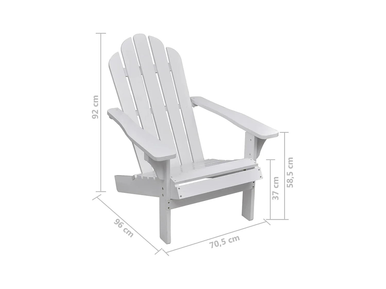 Chaise de jardin Bois Blanc