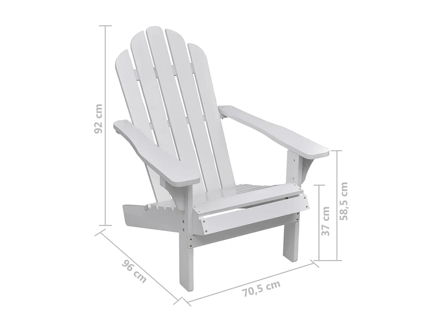 Chaise de jardin Bois Blanc