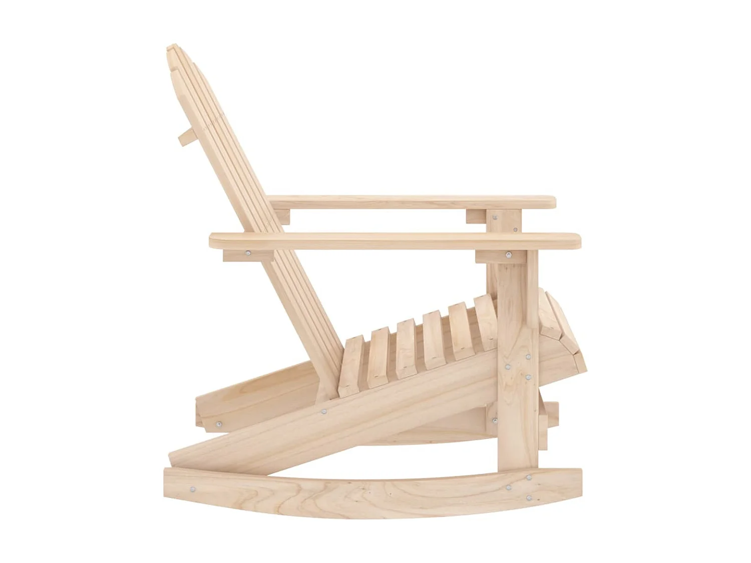 Chaise à bascule de jardin Adirondack Bois de sapin massif