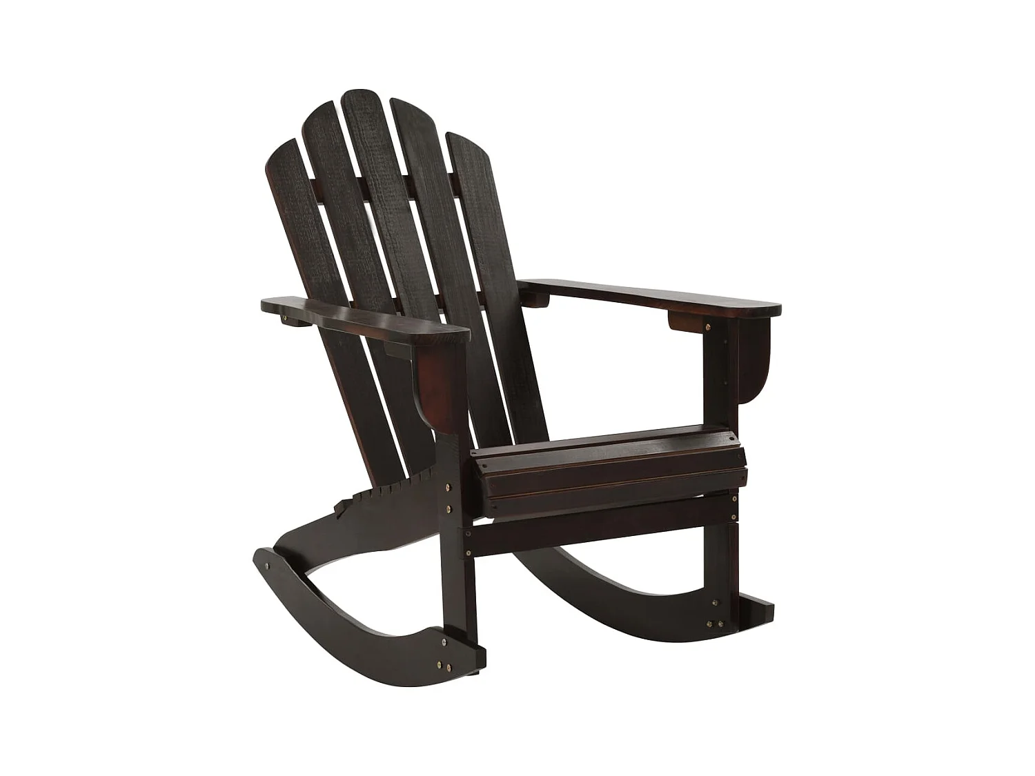 Chaise à bascule de jardin Bois Marron