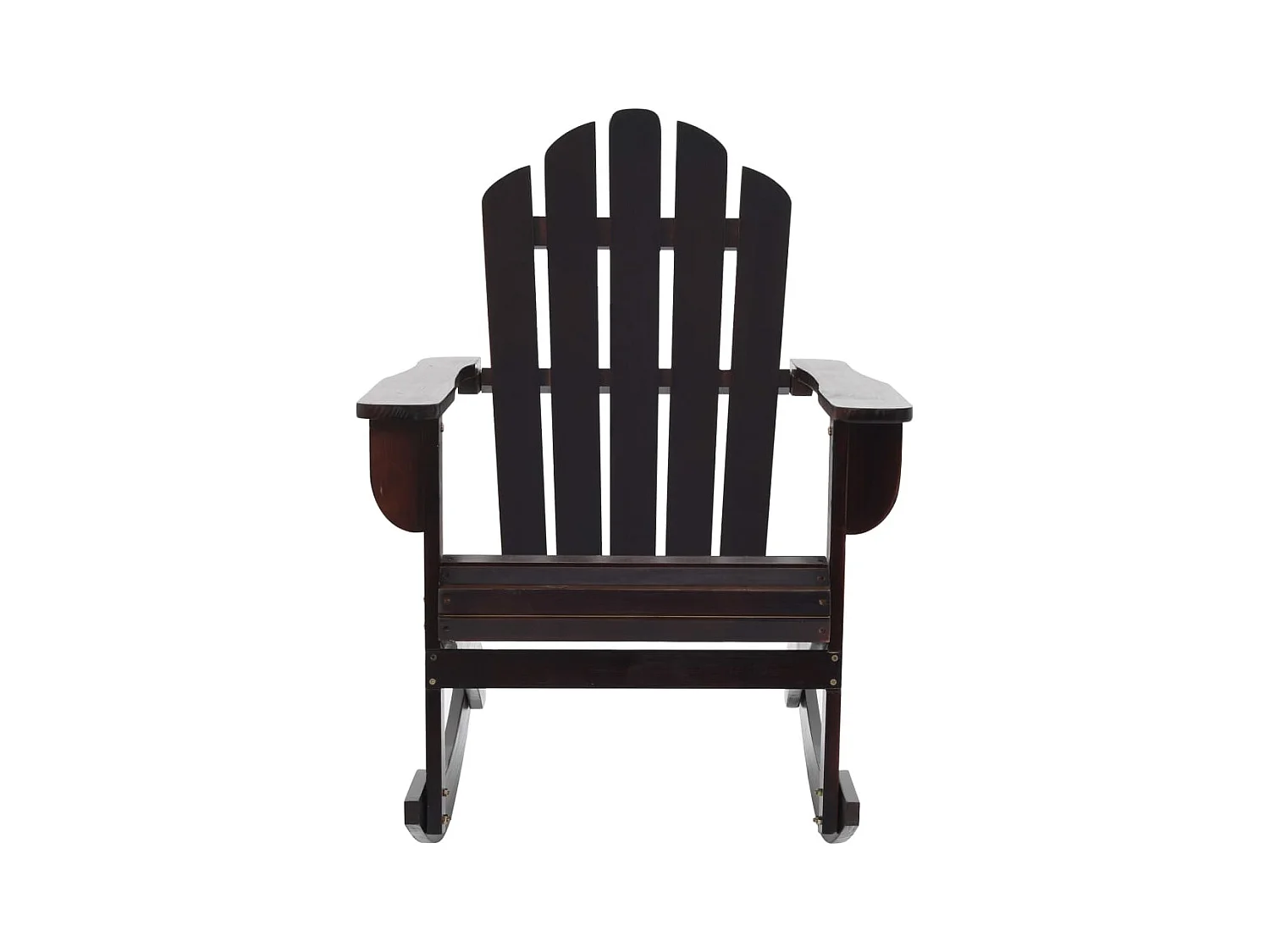 Chaise à bascule de jardin Bois Marron