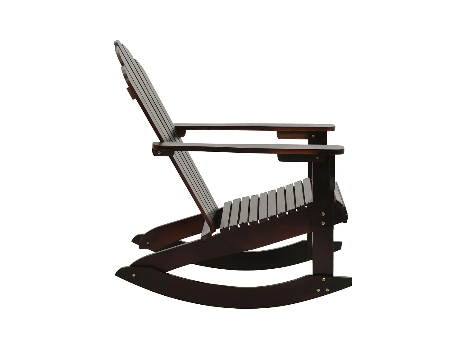 Chaise à bascule de jardin Bois Marron