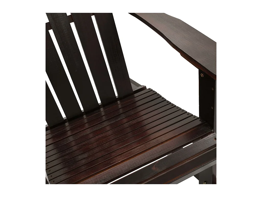 Chaise à bascule de jardin Bois Marron