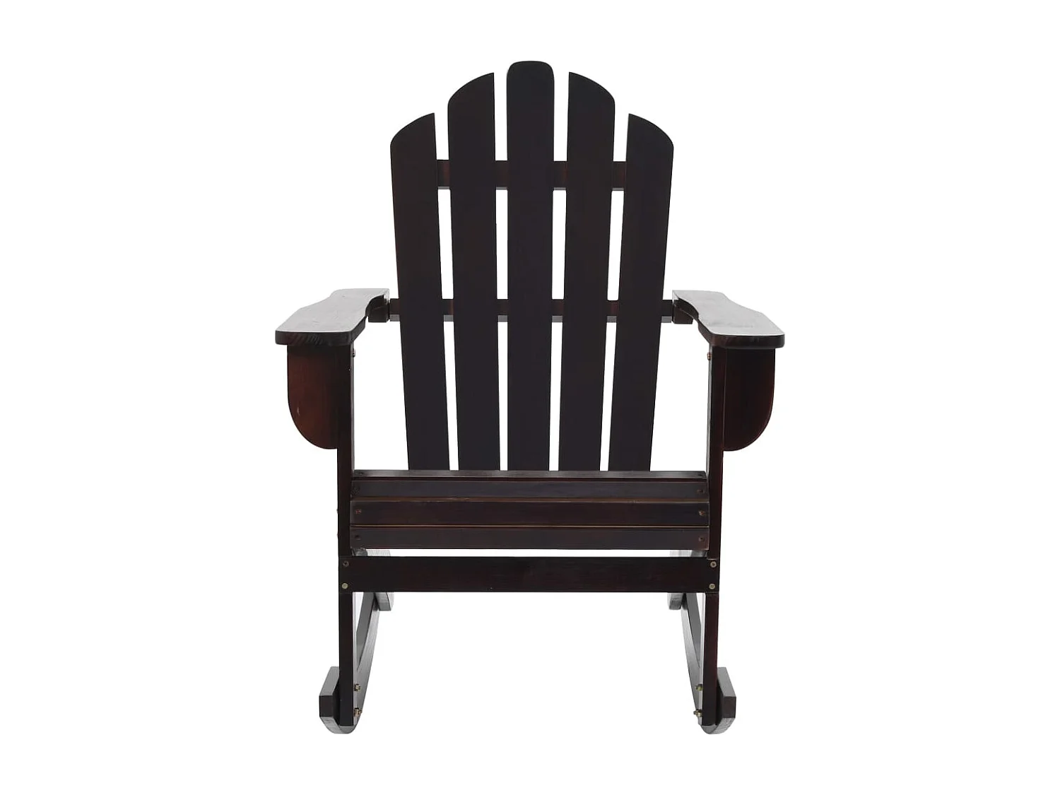 Chaise à bascule de jardin Bois Marron