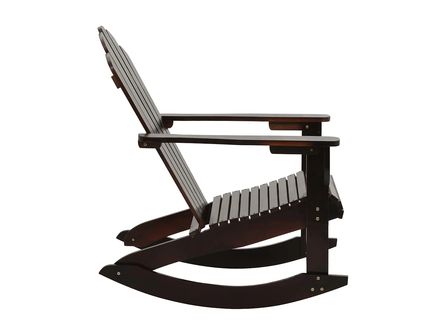 Chaise à bascule de jardin Bois Marron