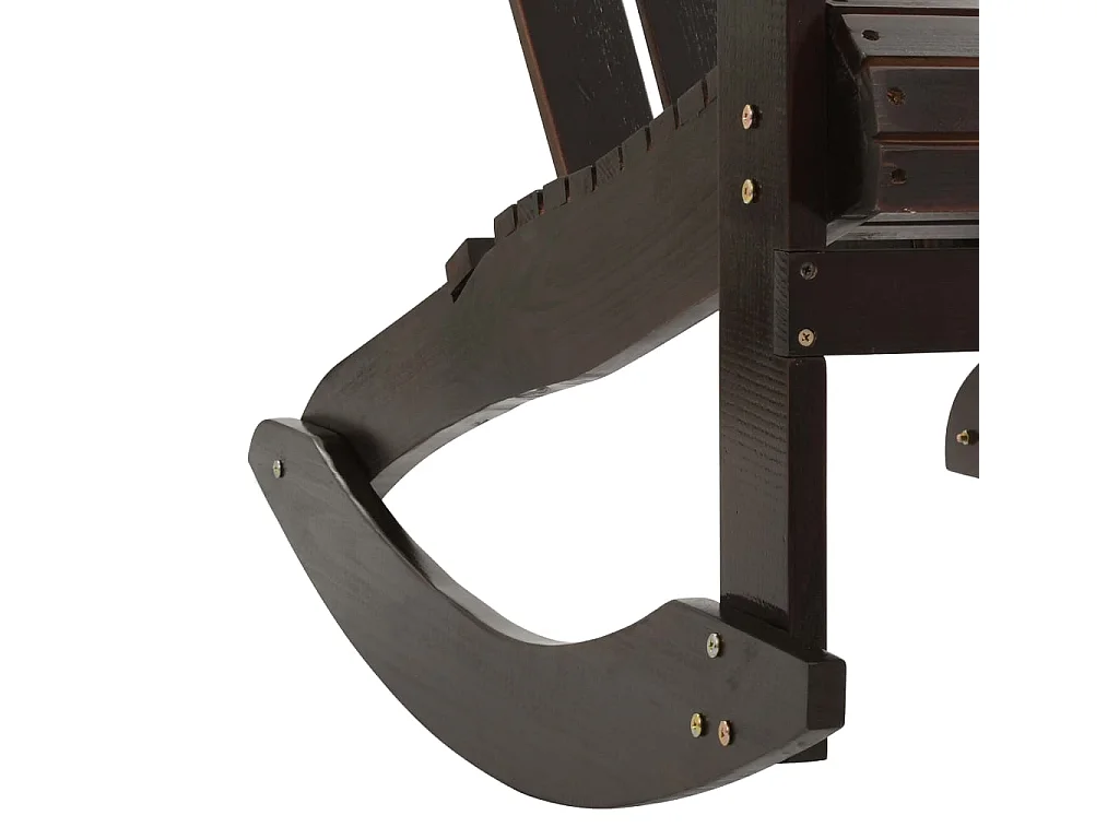 Chaise à bascule de jardin Bois Marron