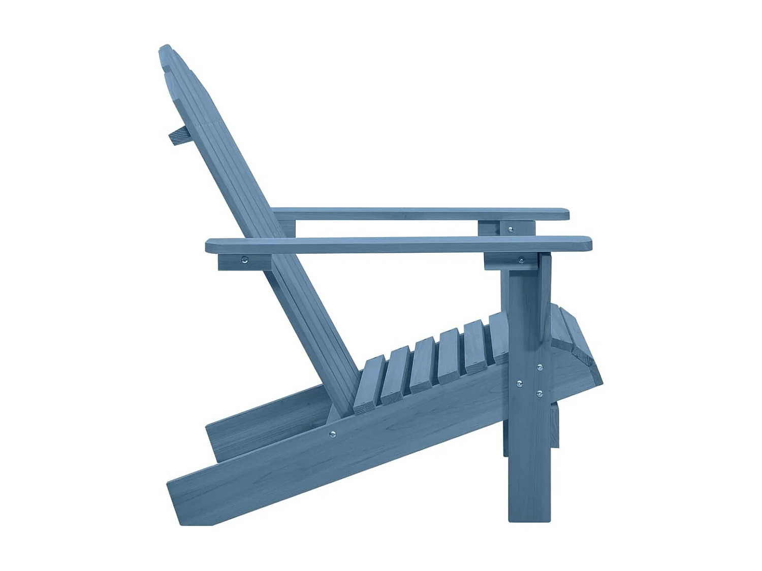Chaise de jardin Adirondack Bois de sapin massif Bleu