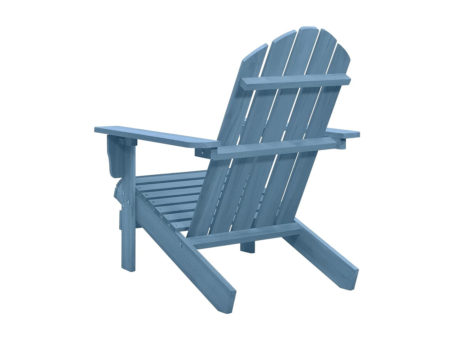 Chaise de jardin Adirondack Bois de sapin massif Bleu