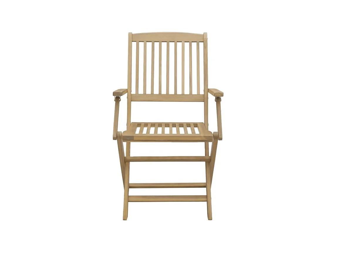 Chaises de jardin pliantes lot de 6 54,5x58x90 bois d'acacia