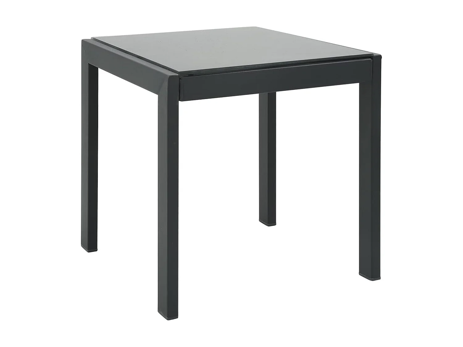 Chaises longues lot de 2 avec table Textilène et acier