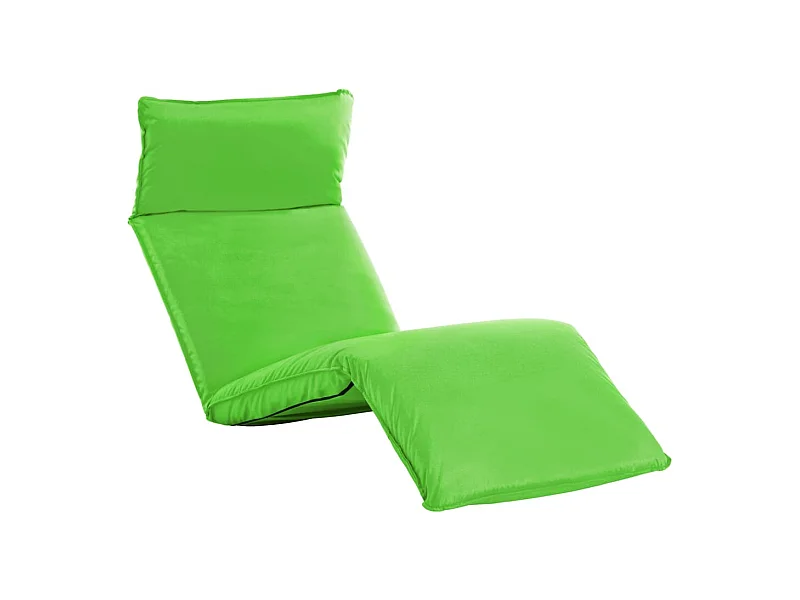 Chaise longue pliable Tissu Oxford Vert