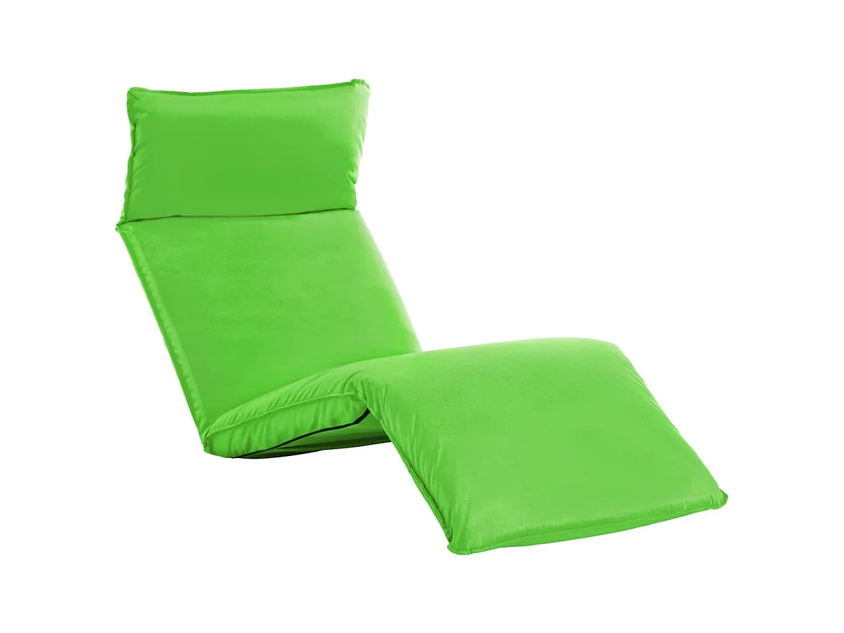 Chaise longue pliable Tissu Oxford Vert