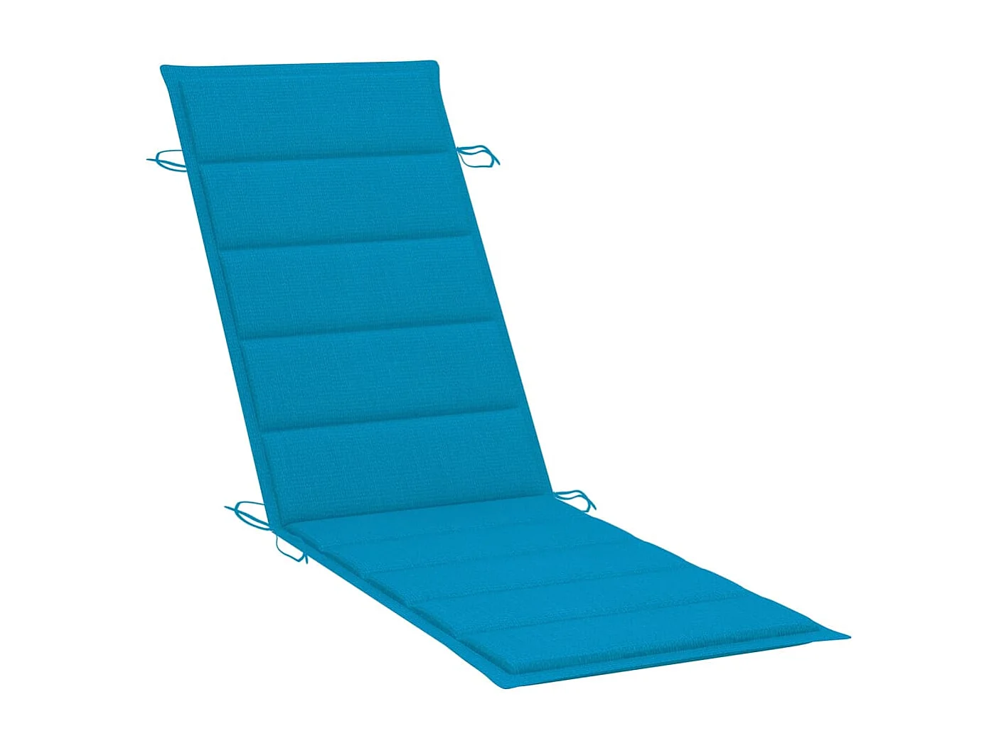 Chaise longue de jardin avec table et coussin Bois d'acacia 2