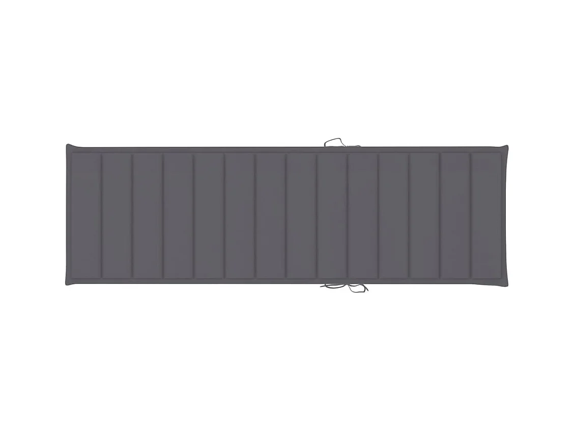 Chaise longue de jardin avec table et coussin Pin imprégné 21