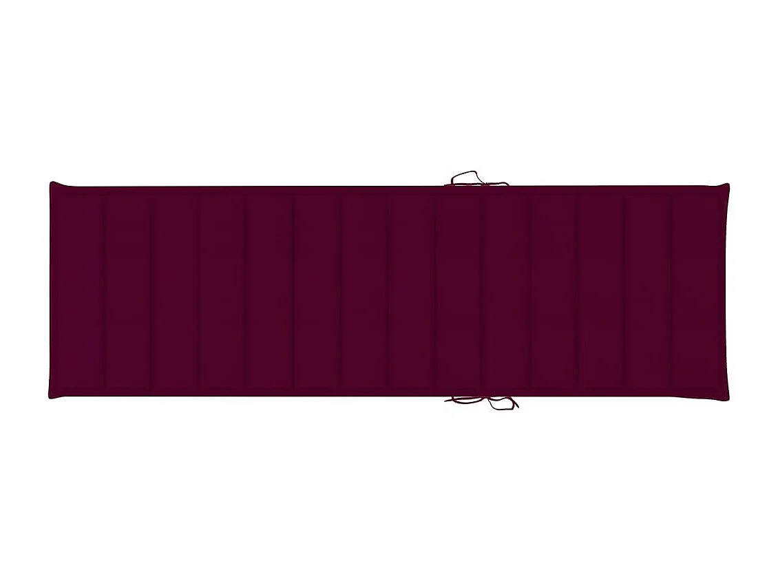 Chaise longue de jardin avec table et coussin Pin imprégné 57