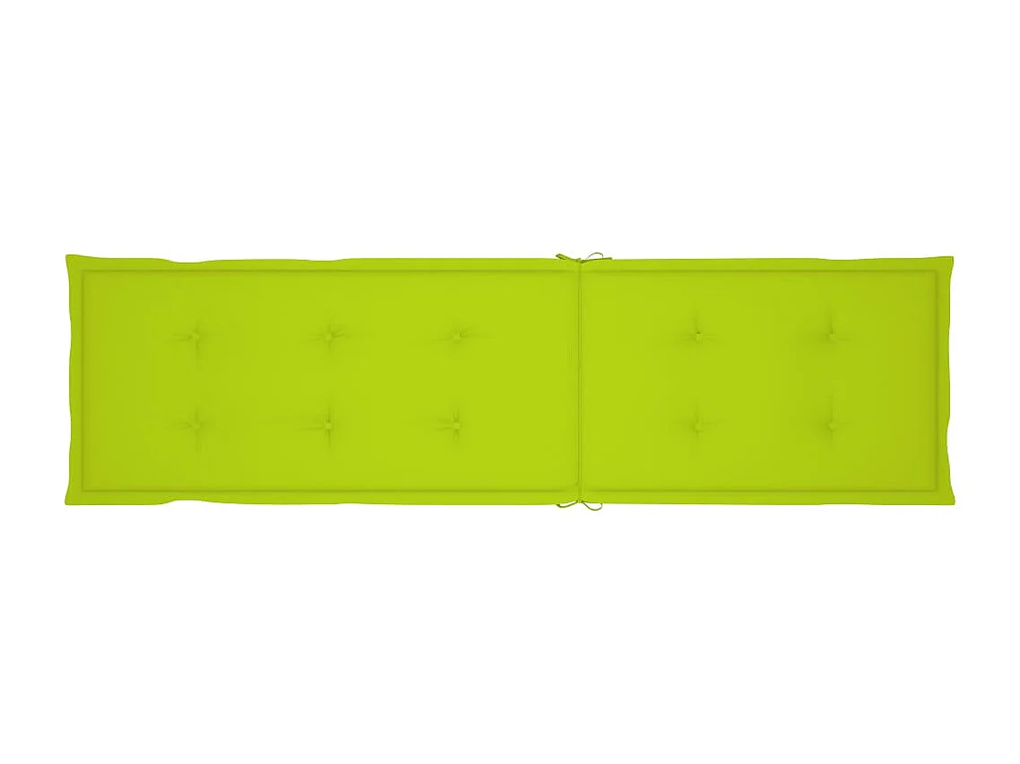 Chaise de terrasse avec repose-pied et coussin Acacia solide 10