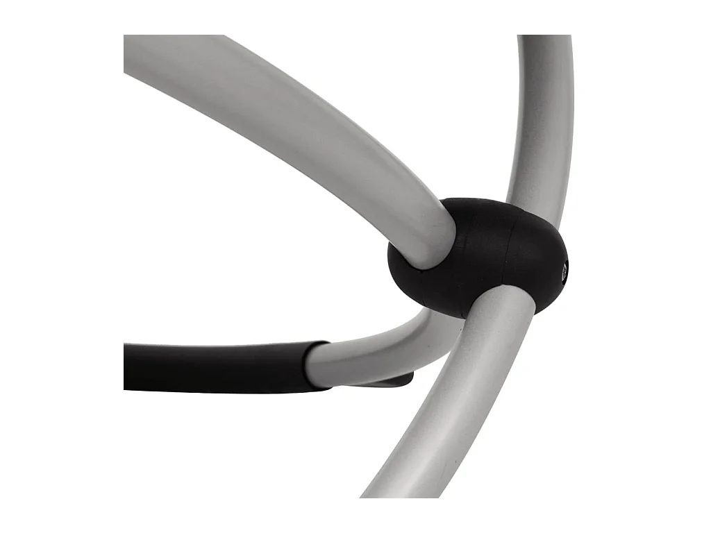 Chaise longue géométrique d'extérieur Acier Crème