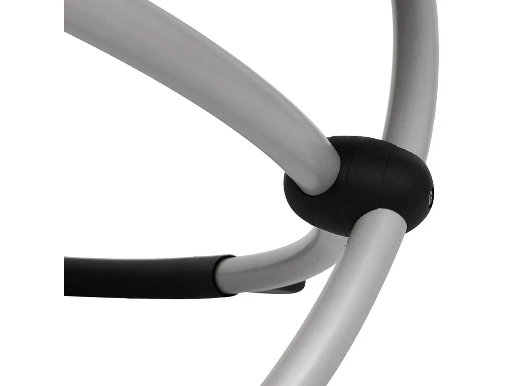 Chaise longue géométrique d'extérieur Acier Crème