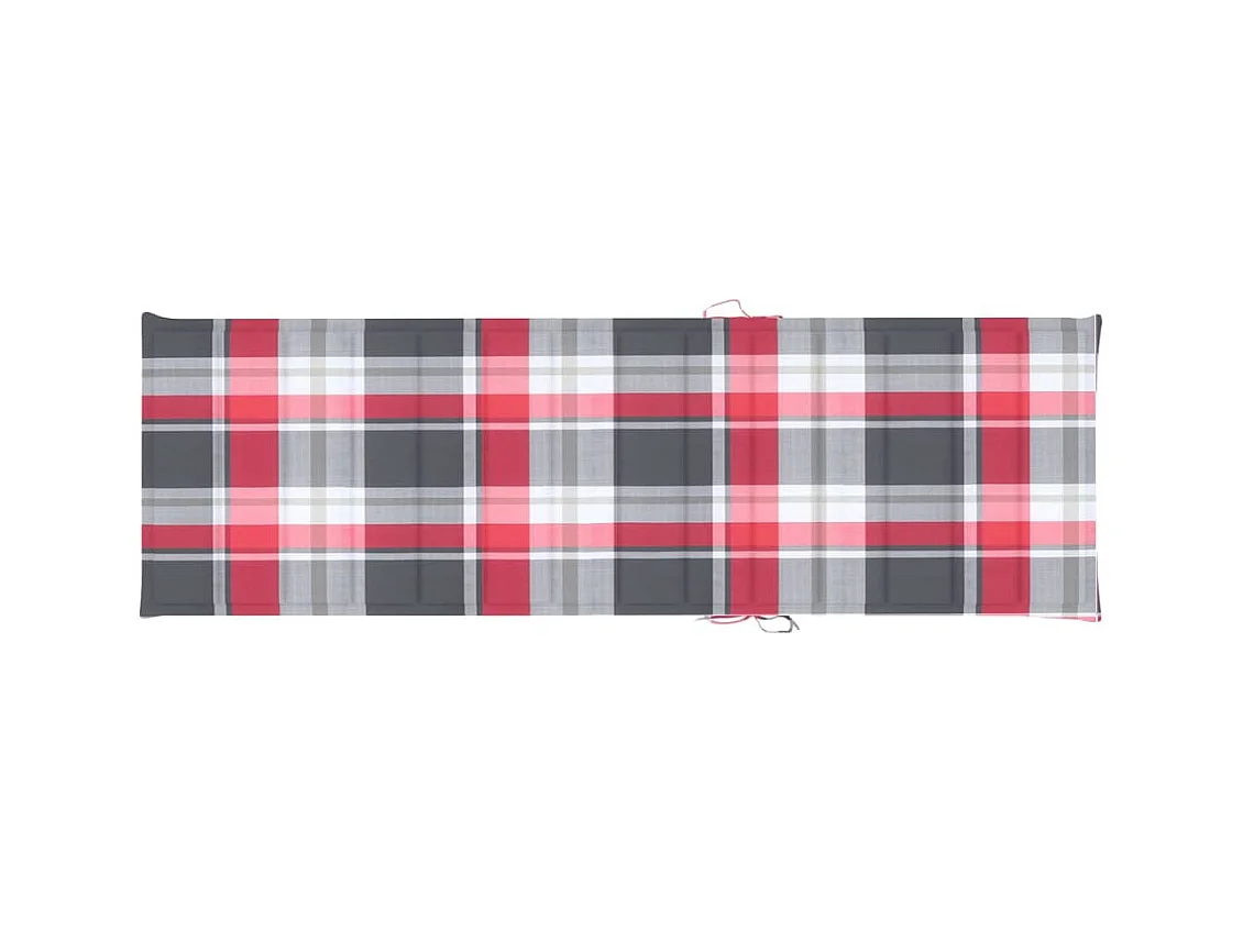 Chaise longue de jardin avec coussin Bois d'acacia solide 9