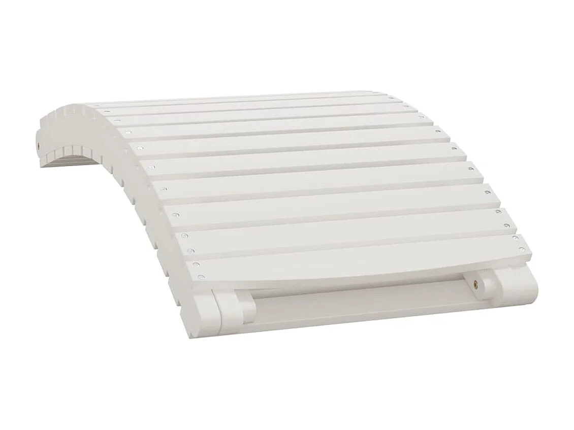 Chaise longue blanc 184x55x64 bois massif d'acacia