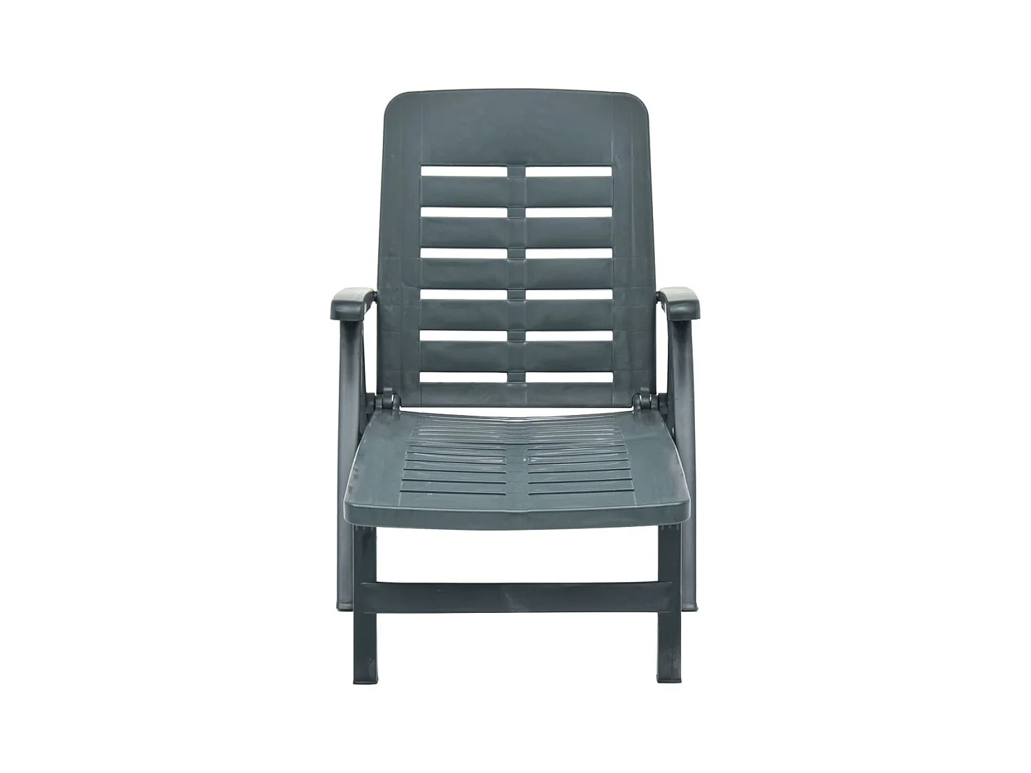 Chaise longue pliable Plastique Vert 2