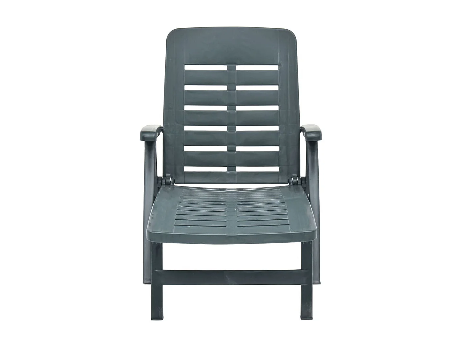 Chaise longue pliable Plastique Vert 2