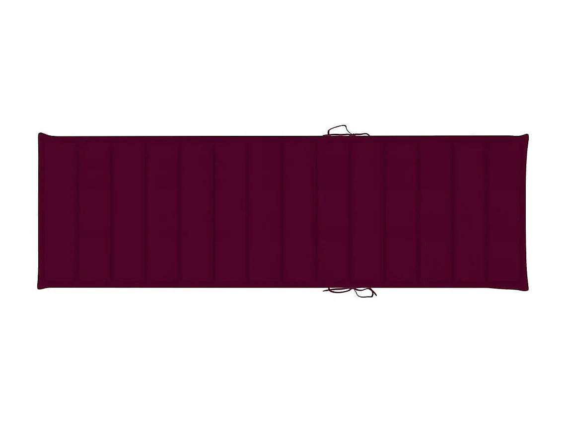 Chaise longue de jardin avec table et coussin Pin imprégné 8