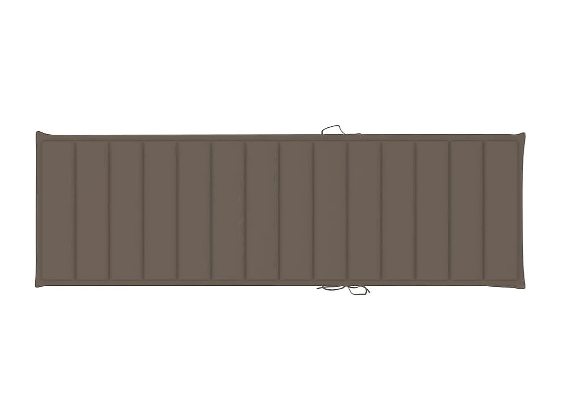 Chaise longue de jardin avec table et coussin Pin imprégné 56