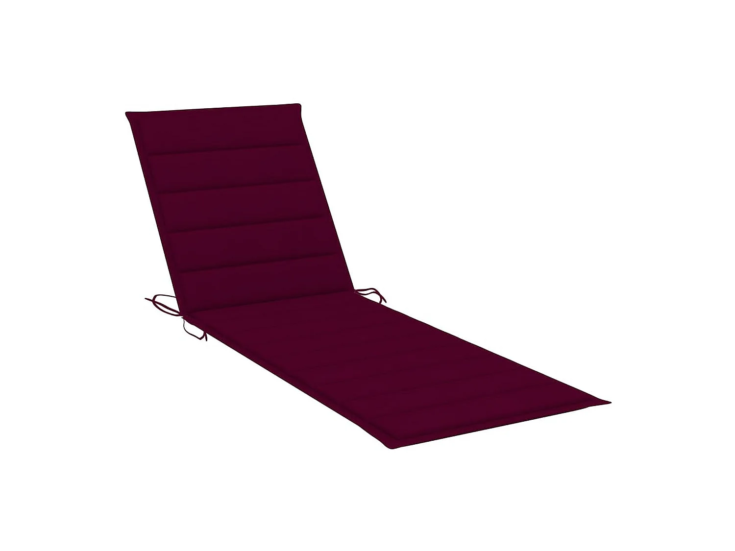 Chaise longue de jardin avec table et coussin Bois d'acacia 11