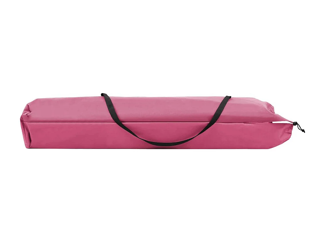 Chaise longue pliable 2 places Rose Acier