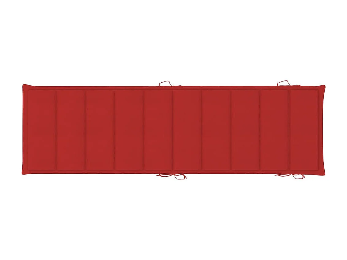 Chaise longue de jardin avec coussin Bois d'acacia solide 50