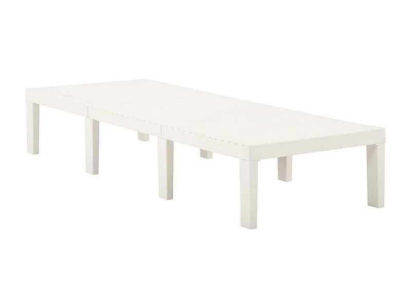 Chaise longue Plastique Blanc