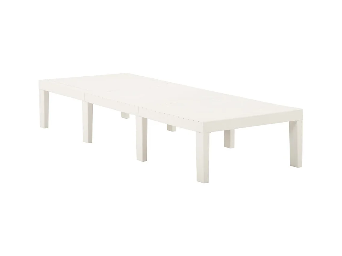 Chaise longue Plastique Blanc