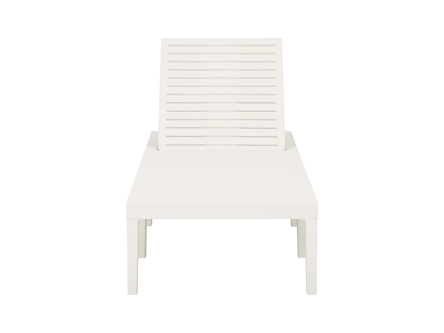 Chaise longue Plastique Blanc