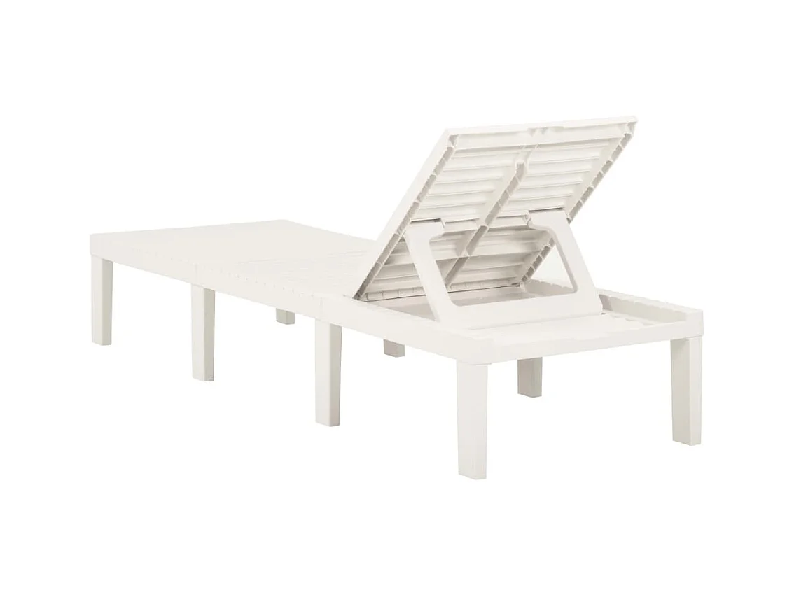 Chaise longue Plastique Blanc