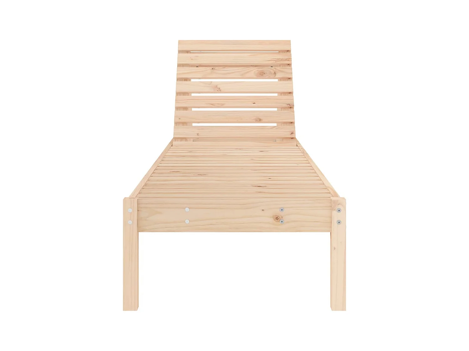 Chaise longue 199,5x60x74 bois massif de pin