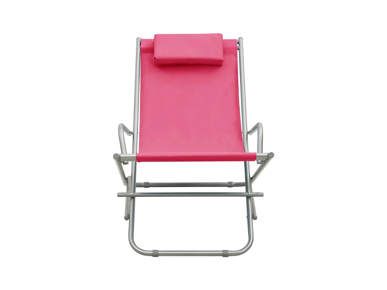 Chaises à bascule 2 pcs Acier Rose